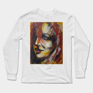 Smile - Portrait Of A Woman Long Sleeve T-Shirt